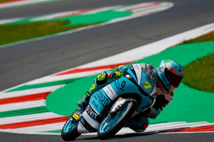 Dennis Foggia sukses sabet podium satu di Moto3 Italia 2021, Minggu (30/05).