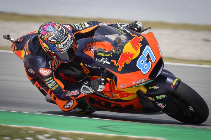 Remy Gardner berhasil mengasapi Raul Fernandez dan Augusto Fernandez untuk merajai sesi FP3 Moto2 Catalunya 2021.