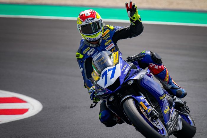 Dominique Aegerter menang Race 2 WorldSSP Italia 2021, Galang Hendra bagaimana ya?