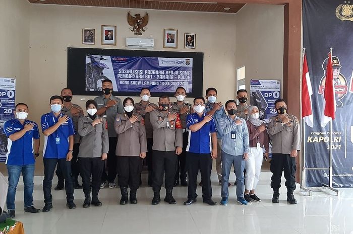 Main dealer Yamaha Lampung lakukan kerjasama dengan Polda dan BRI Lampung