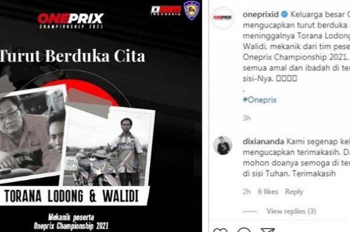 Dua mekanik balap oneprix yang meninggal dunia dalam kecelakaan beruntun di Tol Solo-Semarang