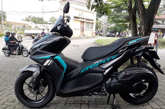 Yamaha Aerox 155 pakai part carbon bikinan DCS Auto