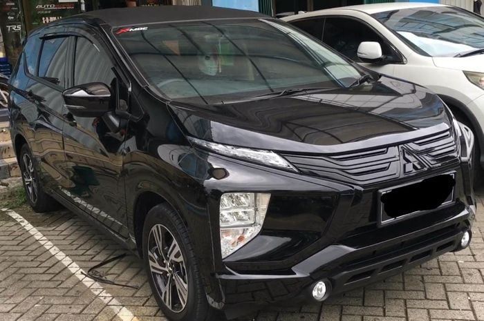 Mitsubishi Xpander sebelum memakai body kit Tithum di Automania