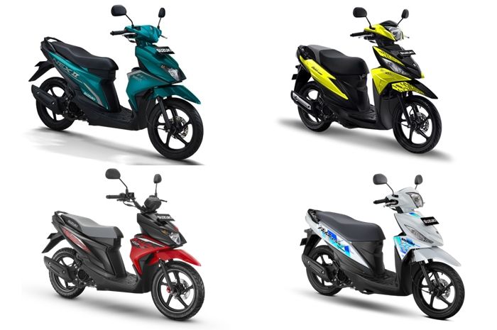 Ilustrasi motor matic baru Suzuki