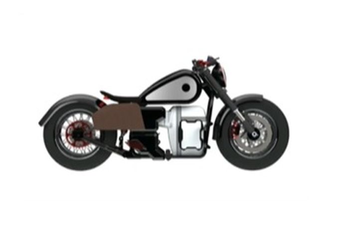 Begini tampilan motor lisrtik bergaya bobber garapan GUbernur Jawa Barat, RIdwan Kamil