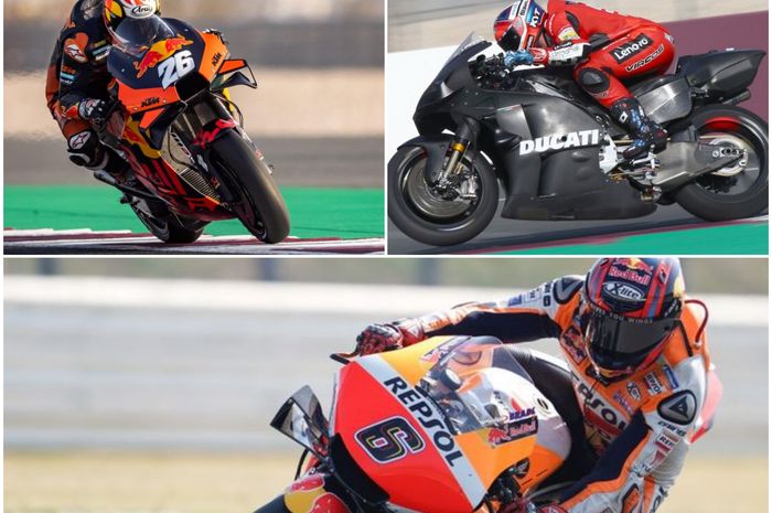 Dani Pedrosa (kiri atas), Michele Pirro (kanan atas) dan Stefan Bradl (bawah) bakal tampil di sesi tes tertutup di Sirkuit Misano.