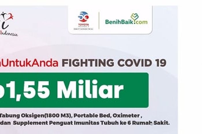 Toyota Indonesia donasikan 300 tabung oksigen (1.800 m3), portable bed, Oximeter, paket APD level 3 (baju hazmat, masker medis, sarung tangan, dan sebagainya)