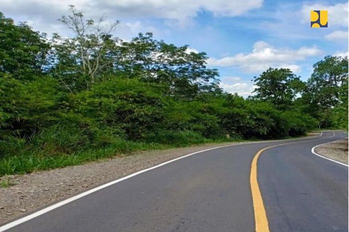 Ilustrasi jalan aspal