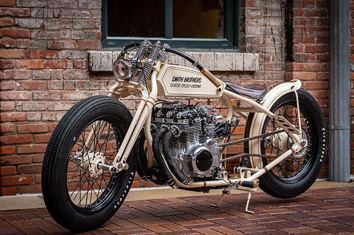 Honda CB350F bergaya broadtracker racer 