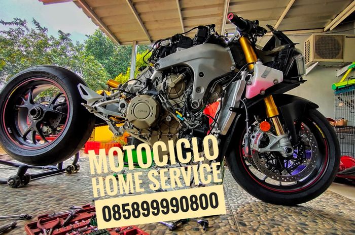 Ini salah satu pengerjaan Layanan Motociclo Home Service