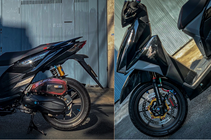 Honda Vario 150 berparas mewah upgrade setup kaki-kaki