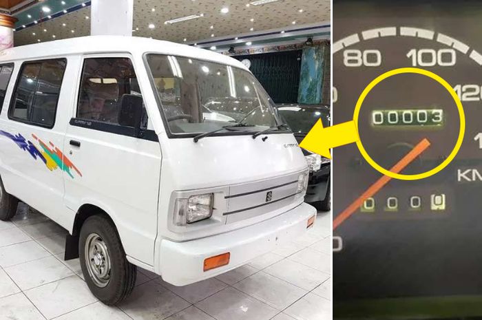 Suzuki Carry 1000 bikin melotor, odometer baru 3 km. Sedang cari kolektor yang berani meminangnya.