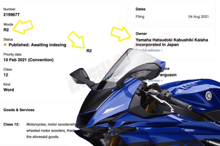 Yamaha R2 bất ngờ được Yamaha Nhật Bản đăng ký bản quyền  Motosaigon