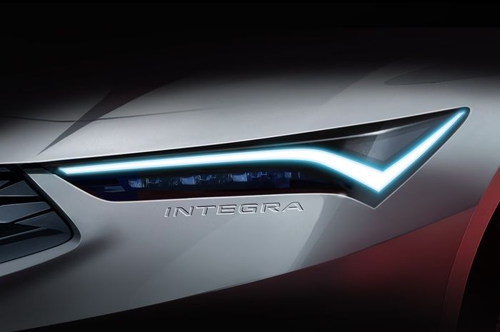 Sketsa teaser Acura Integra yang bakal hadir 2022 mendatang.