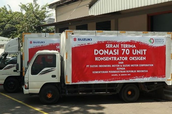 Suzuki Indonesia mendonasikan oxygen concentrator yang diimpor dari Jepang