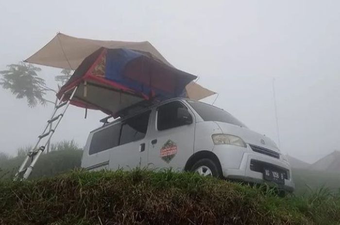 Rooftop tent Rangaroo Motoshop, bisa jadi opsi buat yang mau camping saat libur nataru