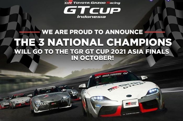 Tiga pembalap ini siap bikin bangga Indonesia di ajang balap virtual Toyota Gazoo Racing GT Cup 2021 tingkat regional hingga global