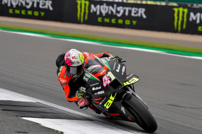 Aleix Espargaro jadi pembalap tercepat pada warm up MotoGP Inggris 2021