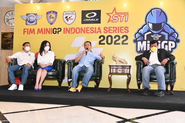 Konfrensi pers FIM MiniGP Indonesia Series yang digelar di Jakpus (2/9). 