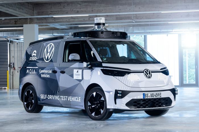 Volkswagen ID.Buzz otonom yang ikut tampil di IAA Mobility 2021.