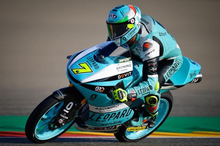 Pembalap tim Leopard Racing sukses kejutkan rival-rivalnya pada FP3 Moto3 Aragon 2021.