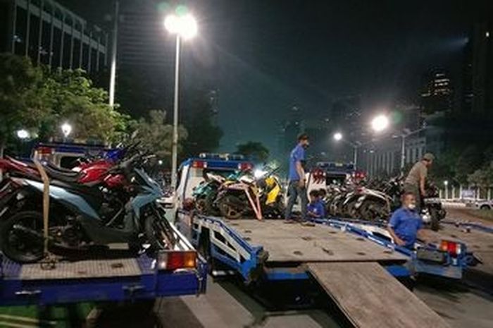 Polisi amankan motor knlpot brong