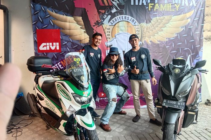 Komunitas Happy Max Family rayakan anniversary pertama di Ciputat, Tangerang Selatan.