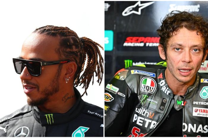 Nama pembalap F1, Lewis Hamilton (kiri) dan pembalap MotoGP, Valentino Rossi (kanan) dibawa-bawa dalam kritikan ujian SIM di Indonesia.