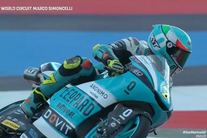 Dennis Foggia (Leopard Racing) persembahkan hasil terbaik saat FP1 Moto3 San Marino 2021.