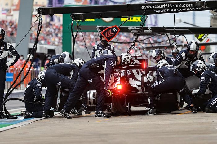 Pit stop di F1 Rusia 2021