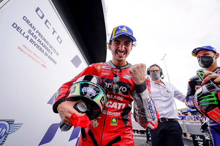 Francesco Bagnaia optimis bisa hattrick kemenangan di MotoGP Amerika 2021. Harapkan persaingan ketat dari Fabio Quartararo dan Marc Marquez. 