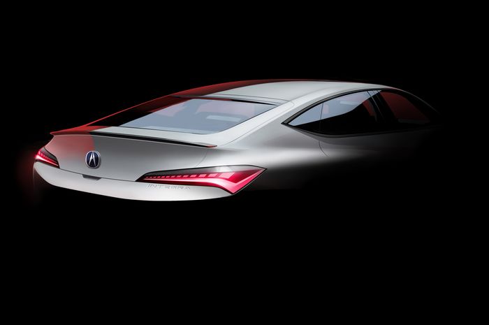 Teaser Acura Integra terbaru menampilkan desain buritan.