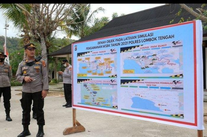 Jangan harap bisa jebol, Polisi melatih 200 personelnya untuk pengamanan WorldSBK Indonesia 2021 di sirkuit Mandalika.
