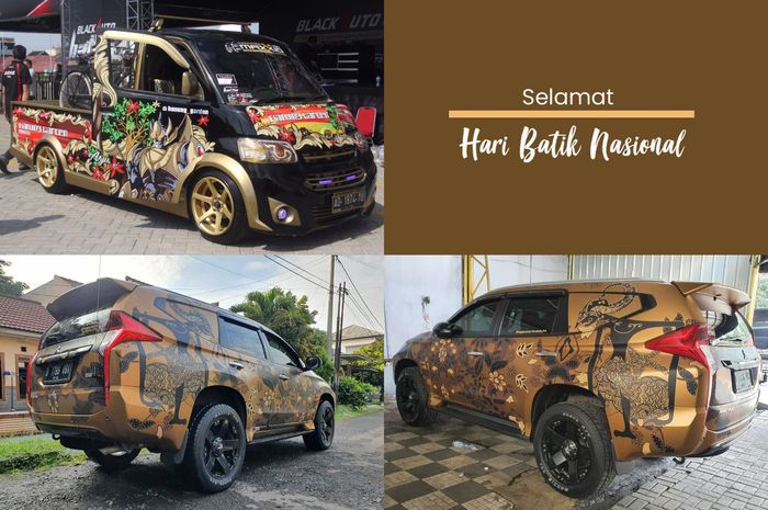 Duet Mitsubishi Pajero Sport dan Daihatsu Gran Max bertema batik