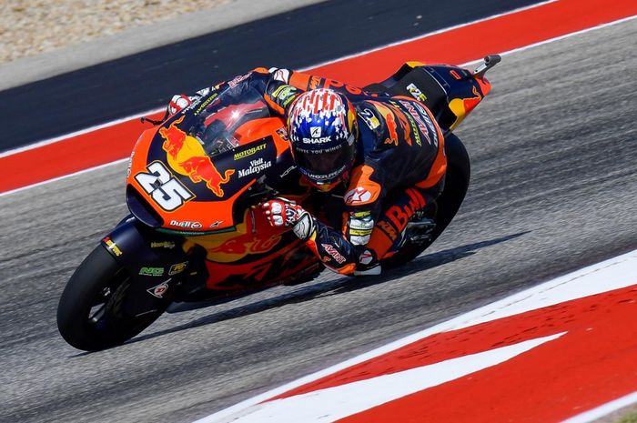 Raul Fernandez kokoh di puncak warm up Moto2 Amerika 2021, pembalap tim Indonesia malah hilang