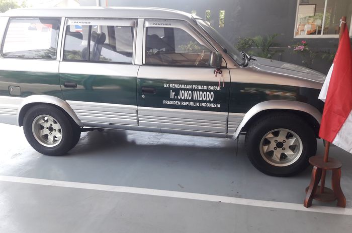 Tampilan Isuzu Panther Miyabi bekas milik Jokowi di Ototrondolo Wonogiri.