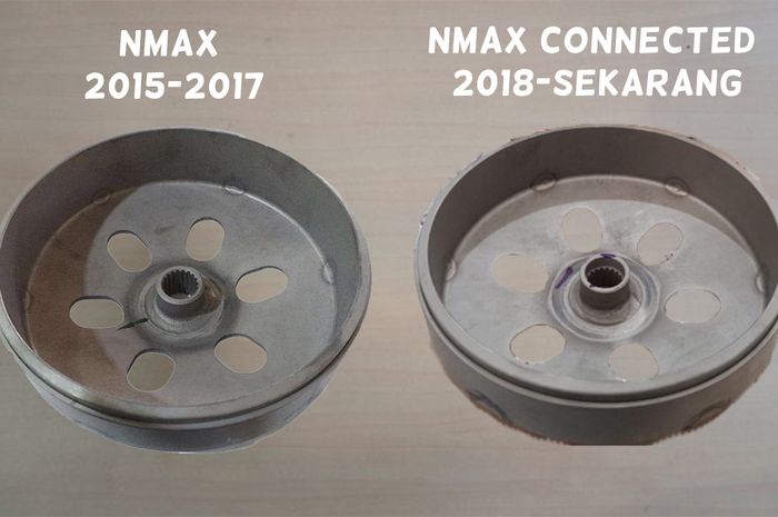 Perbandingan mangkok ganda CVT Yamaha NMAX lawas dan NMAX connected