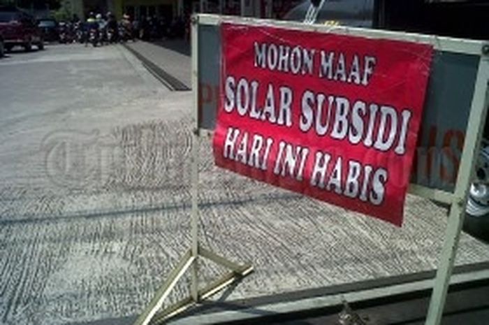 Terjadi kelangkaan BBM jenis Solar di Pulau Jawa dan Sumatera
