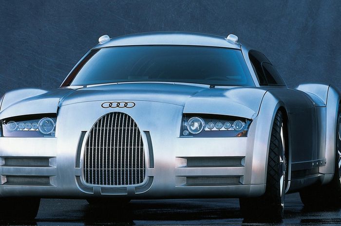 Mobil konsep bikinan Audi yang tampangnya mirip Bugatti Veyron, namanya Audi Rosemeyer.