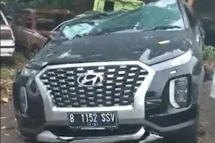 Kondisi Hyundai Palisade yang menewaskan Bos Indomaret