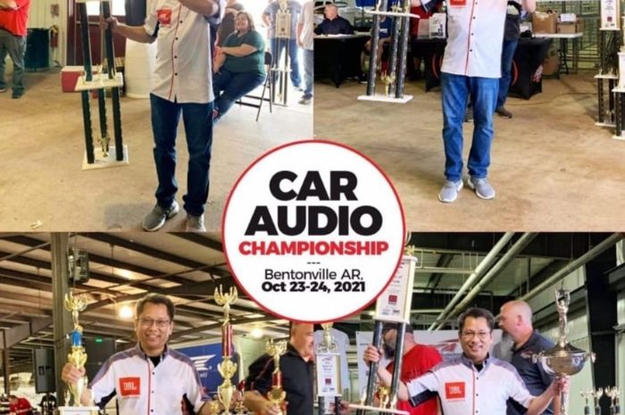 Natan Budiono asal Surabaya, berhasil borong piala di ajang Car Audio Championship 2021 di Bentonville, Arkansas, Amerika Serikat