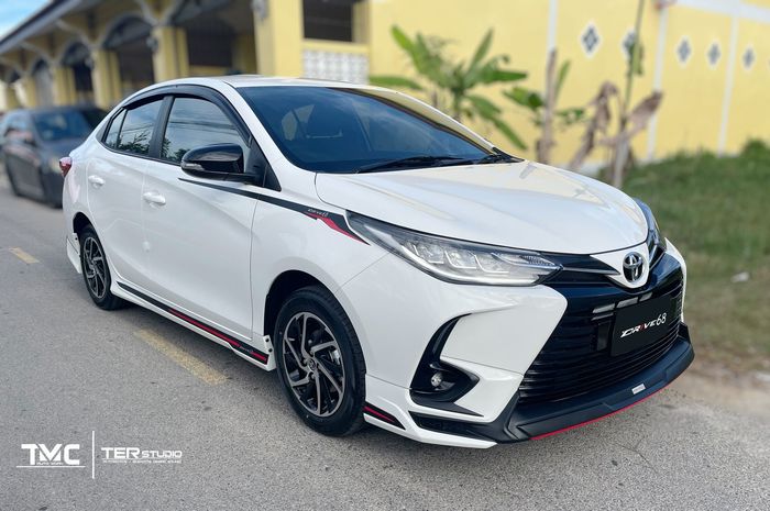 Modifikasi Toyota Vios baru tampil sporty pakai body kit Ter Studio, Thailand