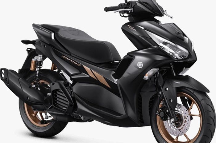 All New Yamaha Aerox 155 Connected ABS Maxi Signature Black