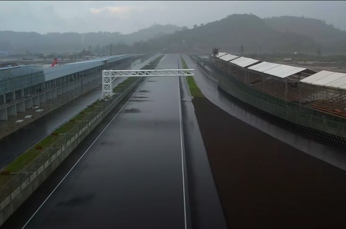 sirkuit Mandalika diguyur hujan lebat, kalau begini kondisinya bikin bangga jelang WorldSBK Indonesia 2021