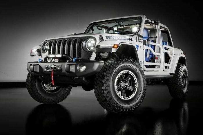 Modifikasi Jeep Wrangler JL berlabel Wrangler 4xe Concept