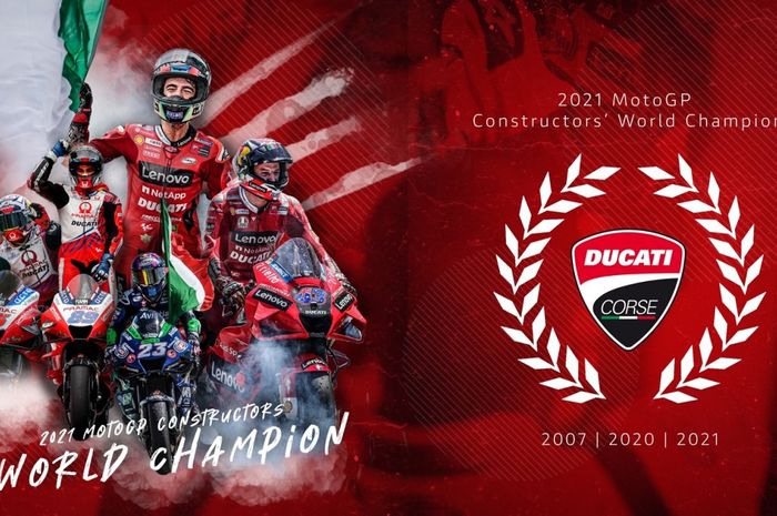 Ducati juara konstruktor MotoGP 2021