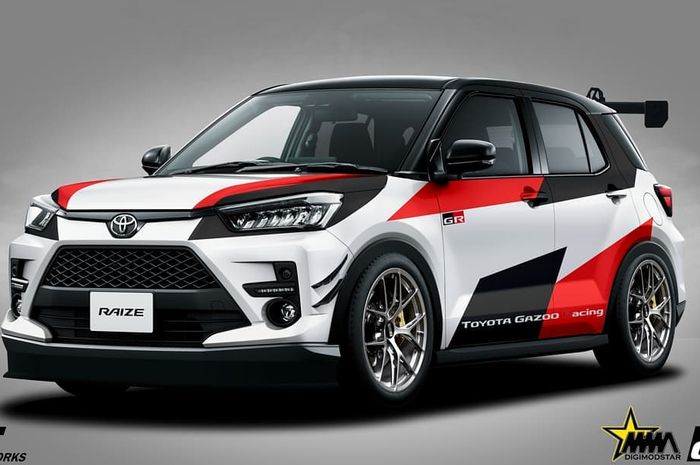 Digital modifikasi Toyota Raize adopsi gaya Toyota C-HR Gazoo Racing