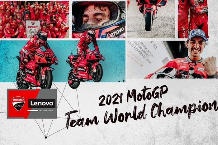 Ducati Lenovo jadi tim juara MotoGP 2021