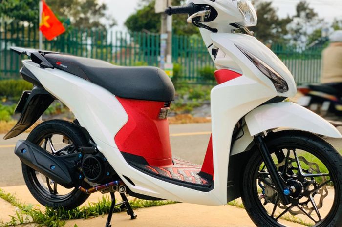 Modifikasi Honda Vision 110 alias Spacy