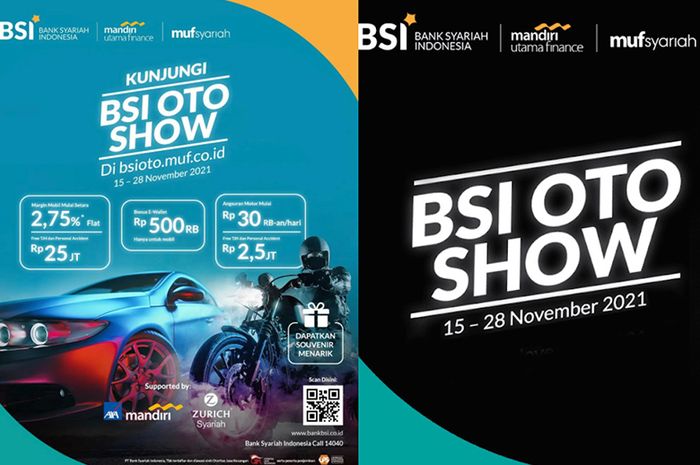 BSI Oto Show, program pembiayaan kendaraan syariah dari PT Bank Syariah Indonesia dan Mandiri Utama Finance.